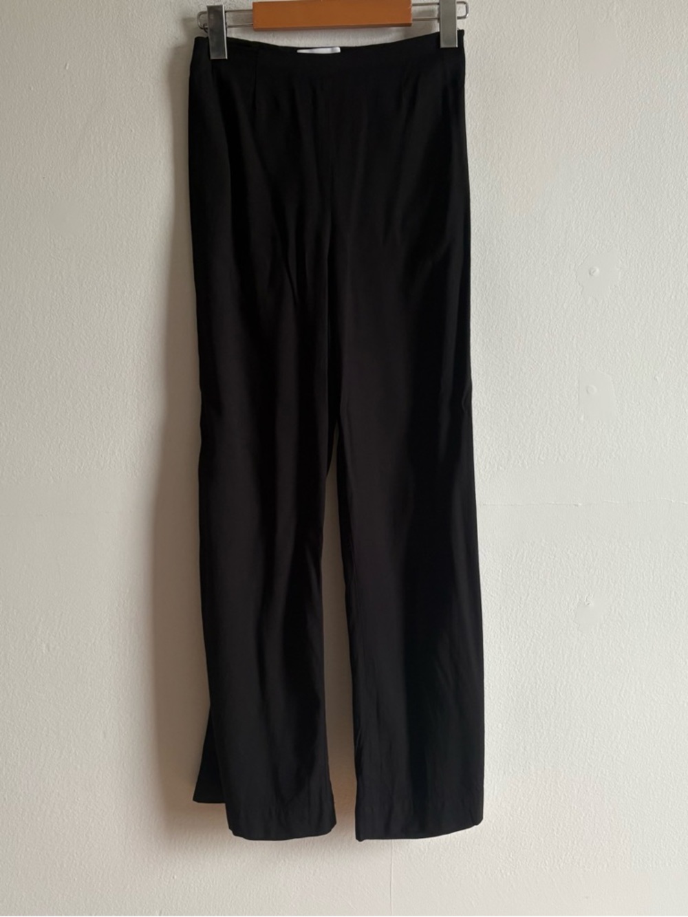 Rouje Sz 2 (34) Gino Black Cropped Minimalist Flare Pants - Picture 2 of 14
